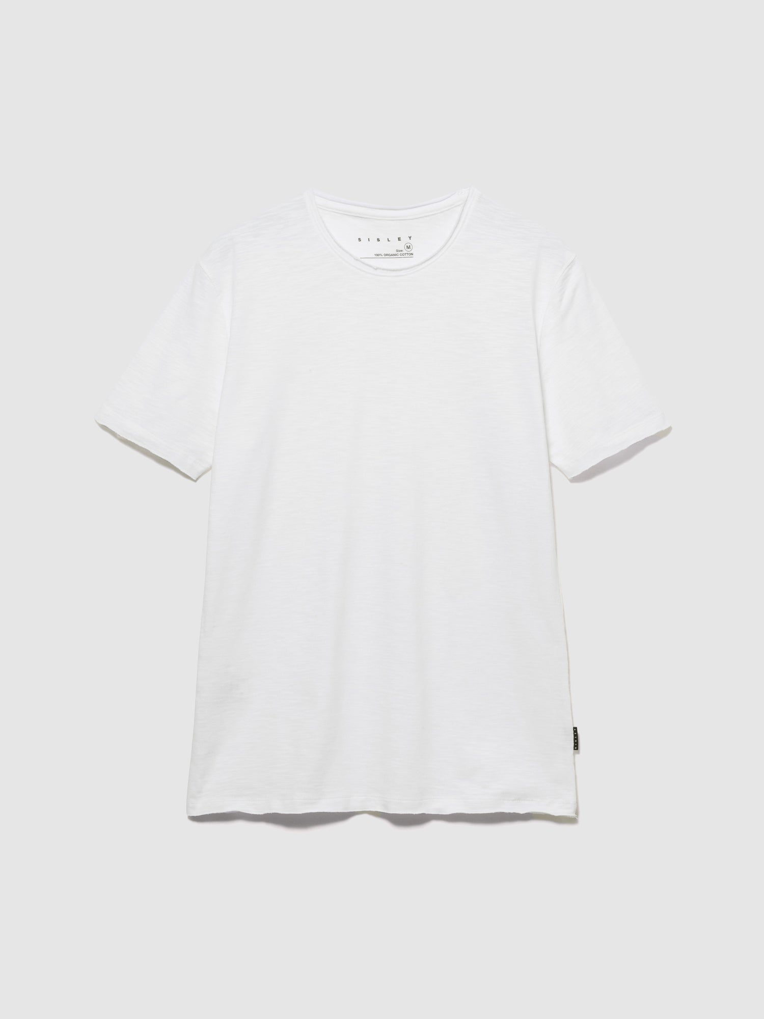 T-shirt slim fit da uomo bianco | Sisley Outlet