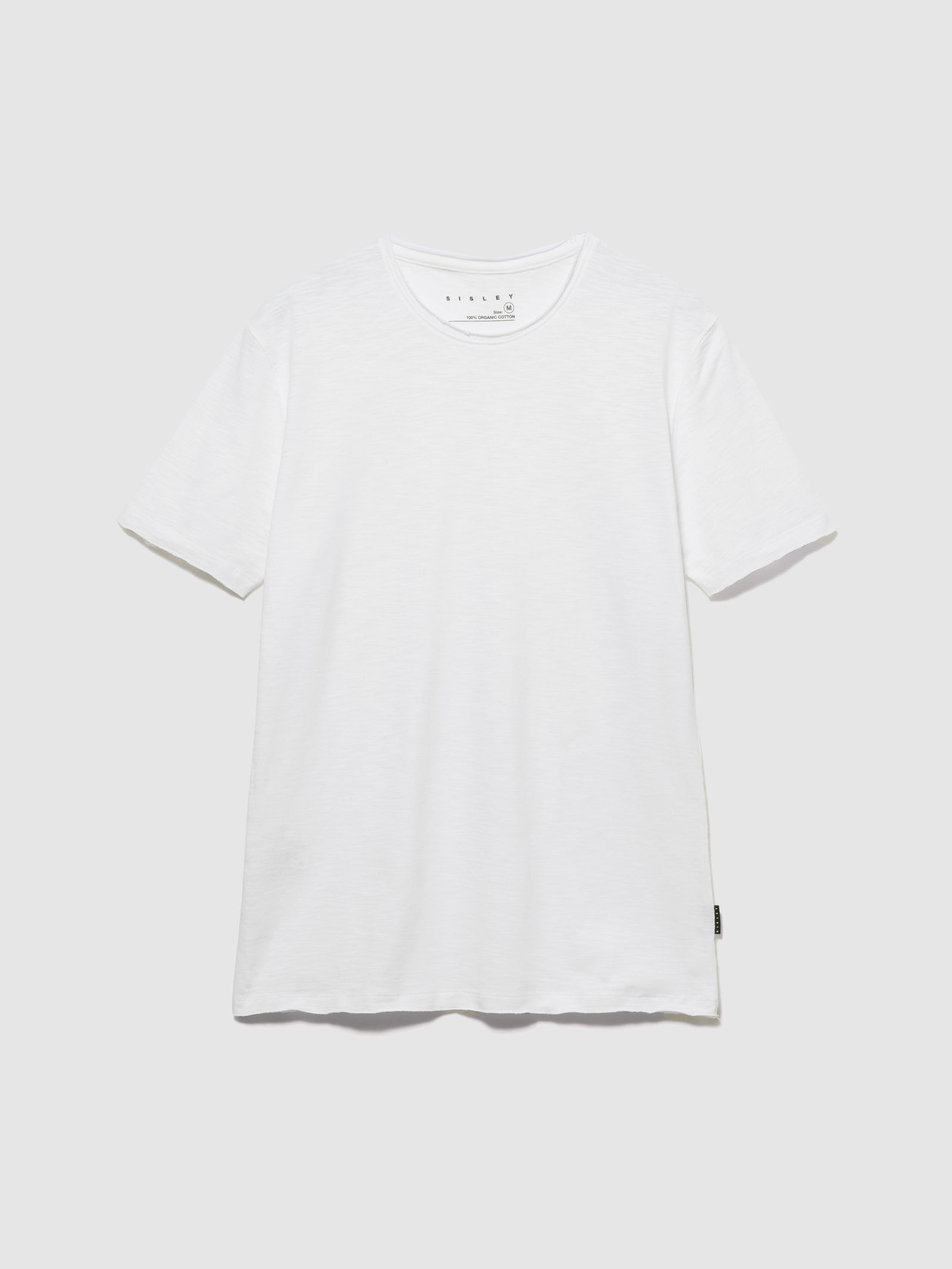T-shirt slim fit da uomo bianco | Sisley Outlet