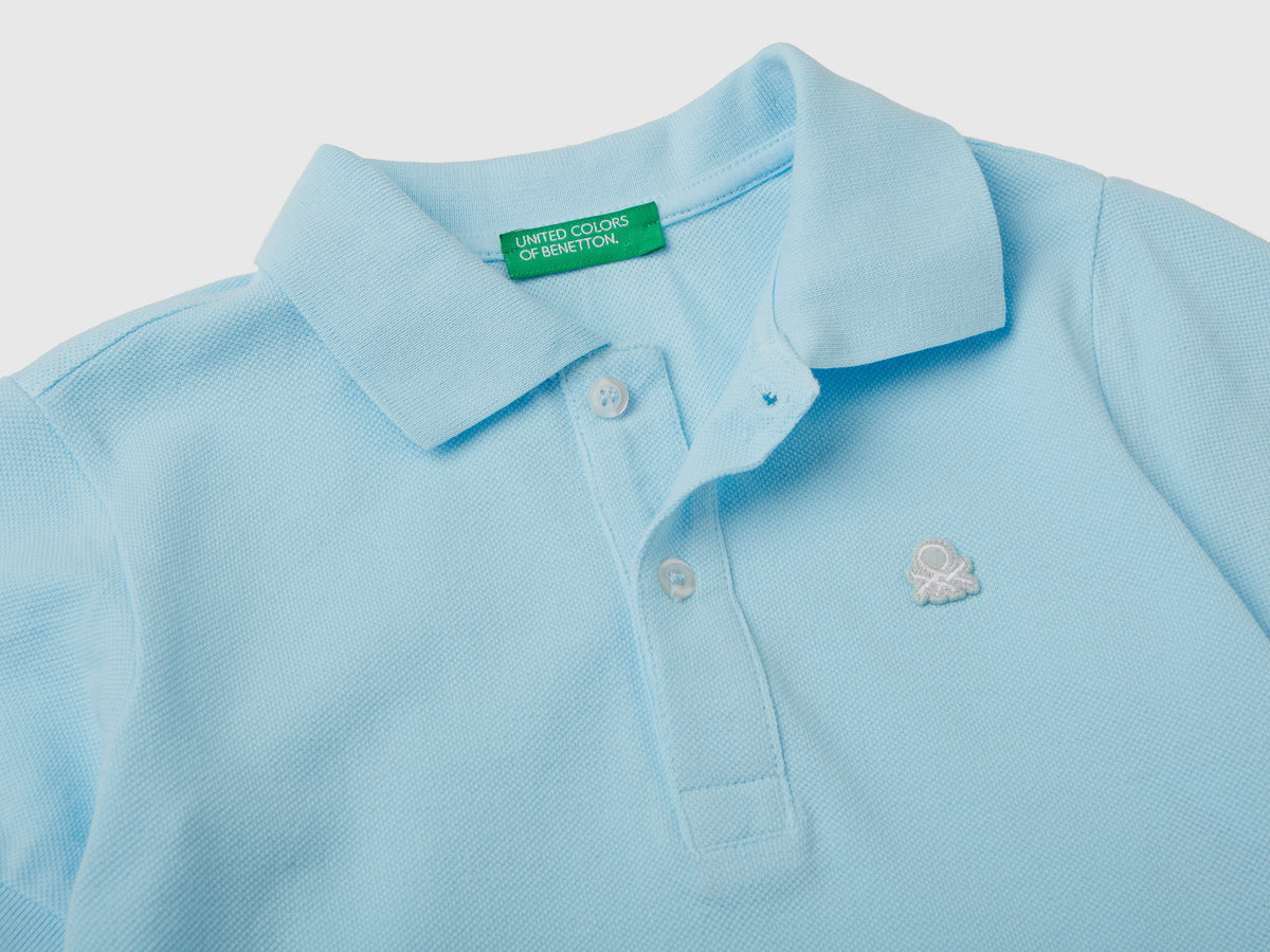 Polo fluo in cotone biologico