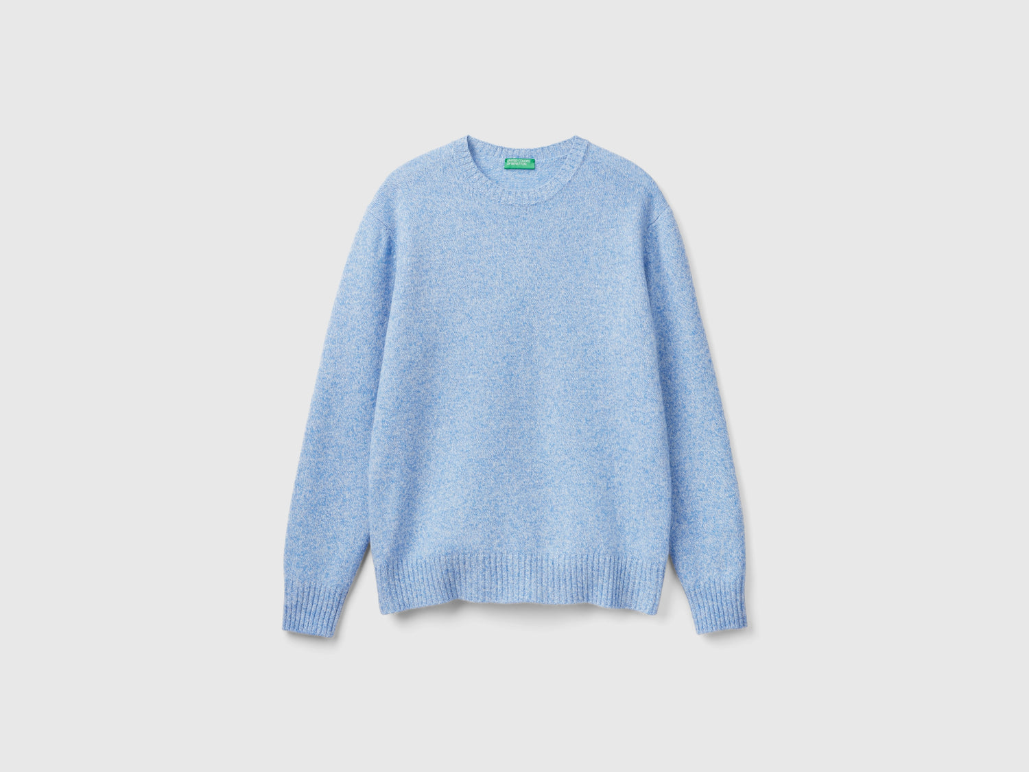 Maglia in lana Shetland da uomo azzurro | Benetton Outlet
