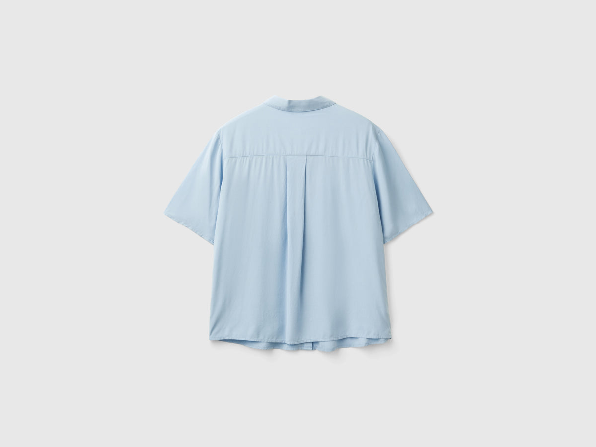 Camicia manica 3/4 in viscosa