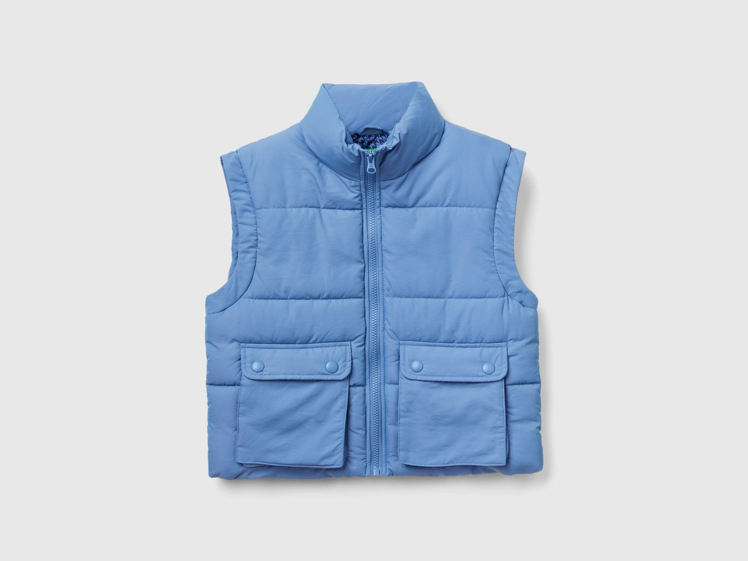 Gilet imbottito "Rain Defender" da bambino azzurro | Benetton Outlet