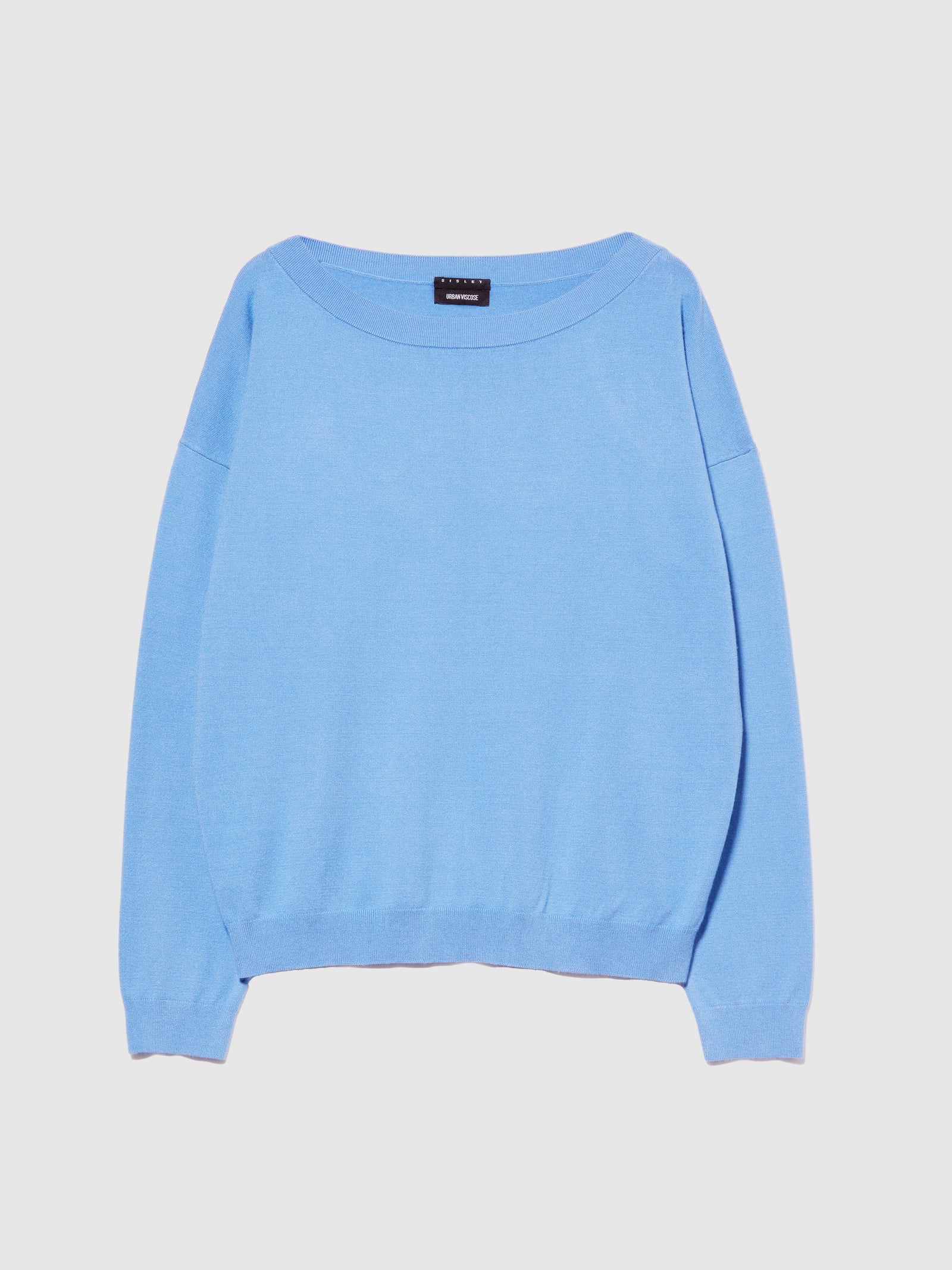 Maglia con scollo a barca da donna celeste | Sisley Outlet