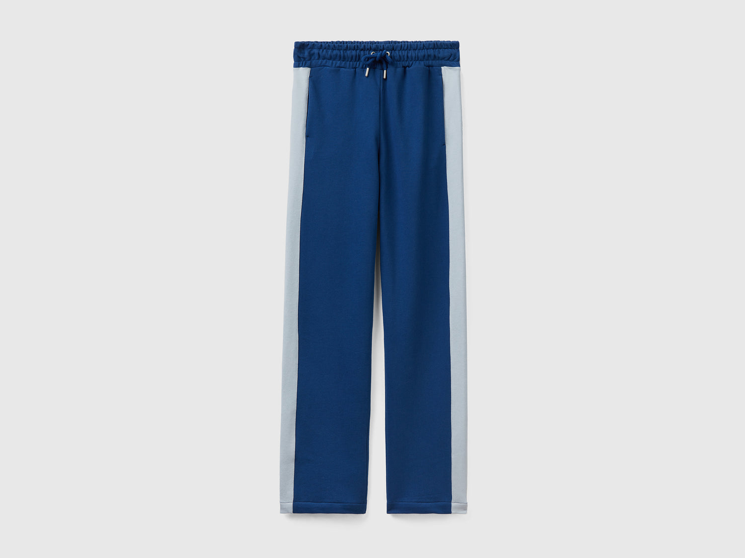 Pantaloni con banda a contrasto da donna blu scuro | Benetton Outlet