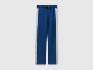 Pantaloni con banda a contrasto