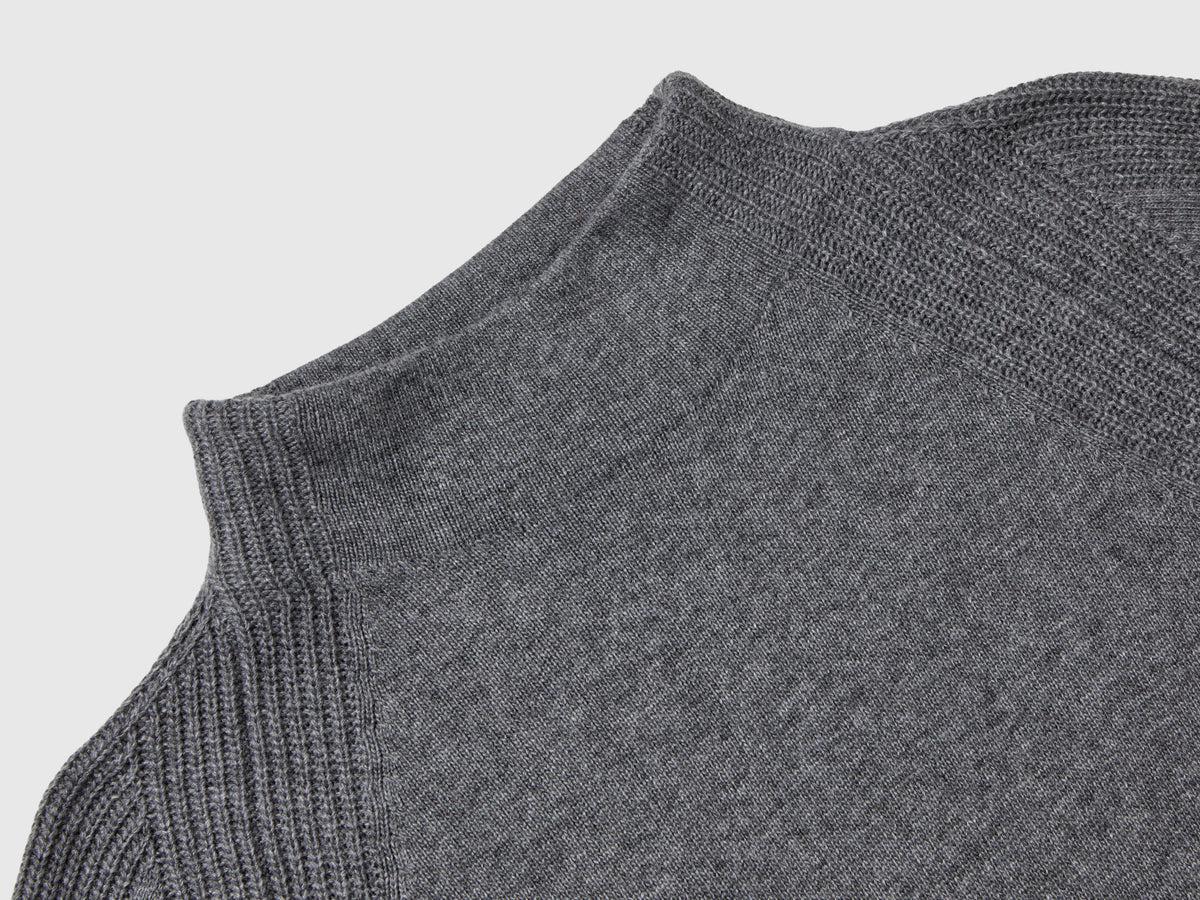 Vestito midi in misto cashmere