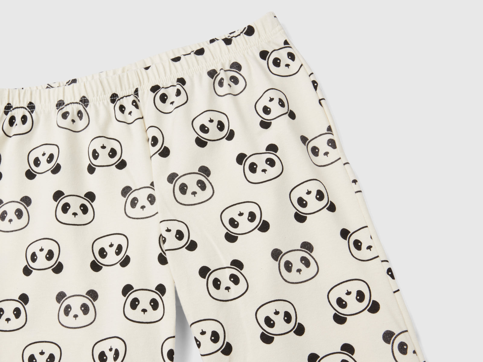 Caldo pigiama con stampa panda da bambina rosa 2 | Benetton Outlet