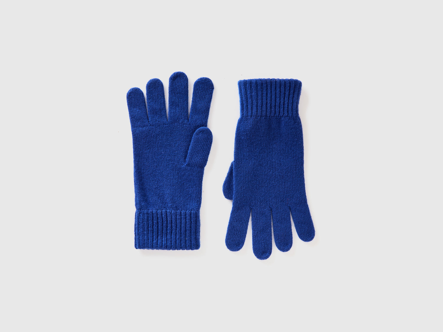 Guanti in pura lana vergine da uomo blu scuro | Benetton Outlet