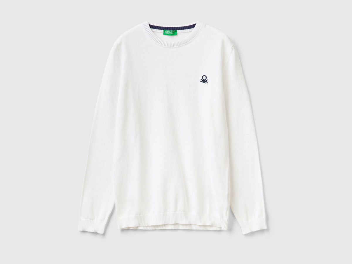 Maglia in puro cotone con logo