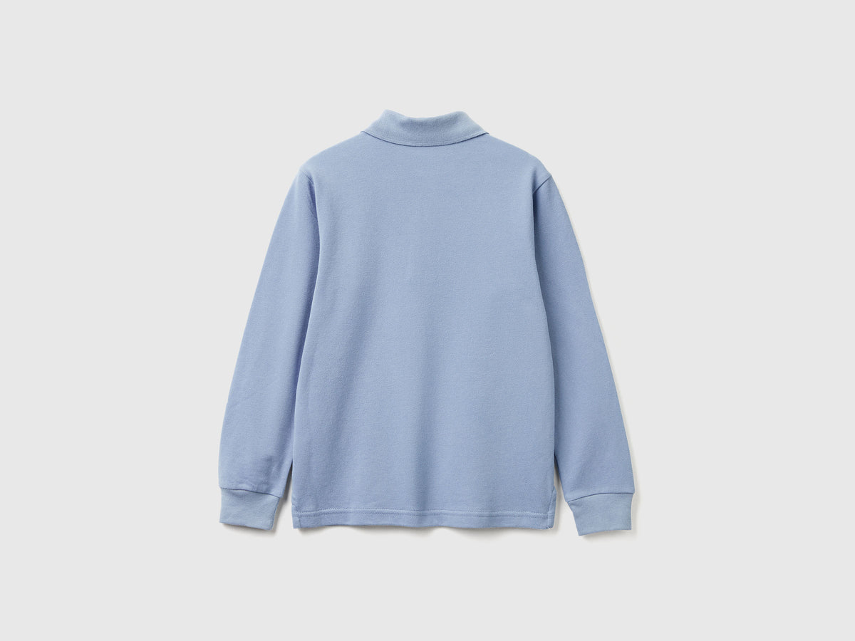 Polo manica lunga cotone