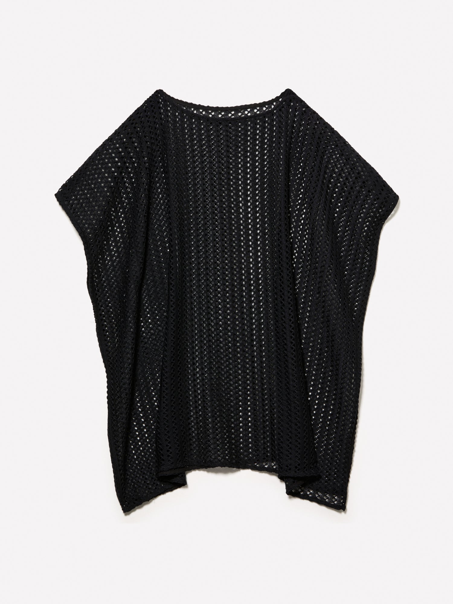 Caftano in crochet da donna nero | Sisley Outlet