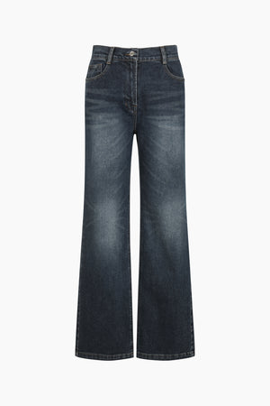 Jeans flare fit blu scuro