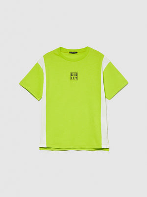 T-shirt con contrasto