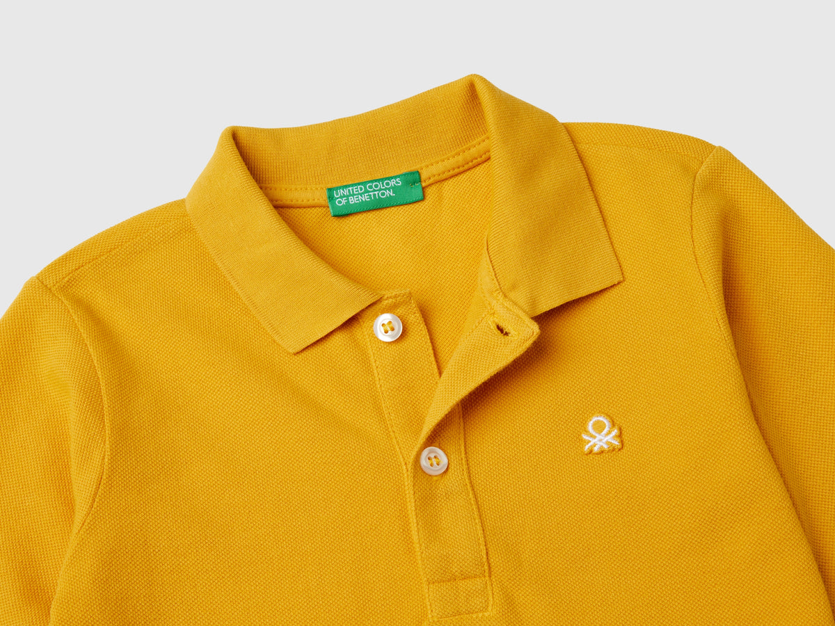 Polo manica lunga in cotone biologico