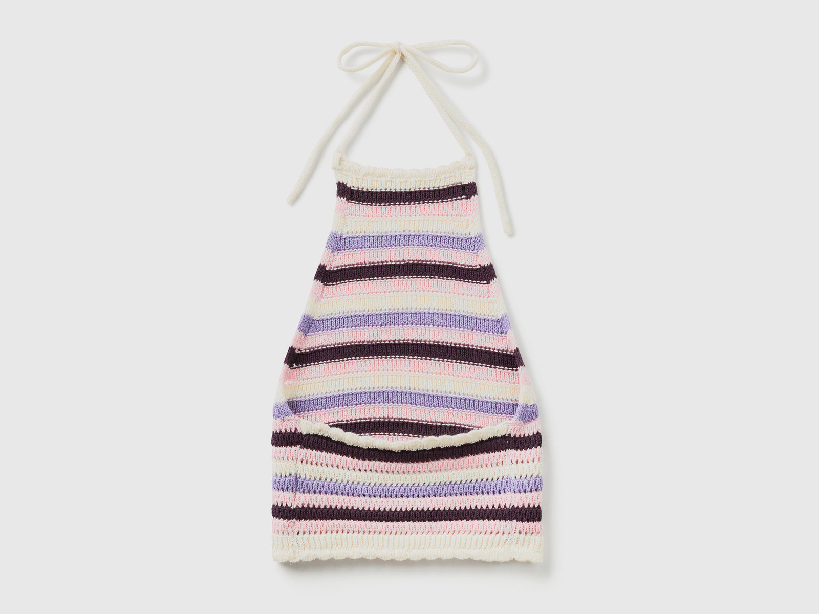 Top copricostume in maglia crochet di misto cotone da donna multi-color 2 | Benetton Outlet