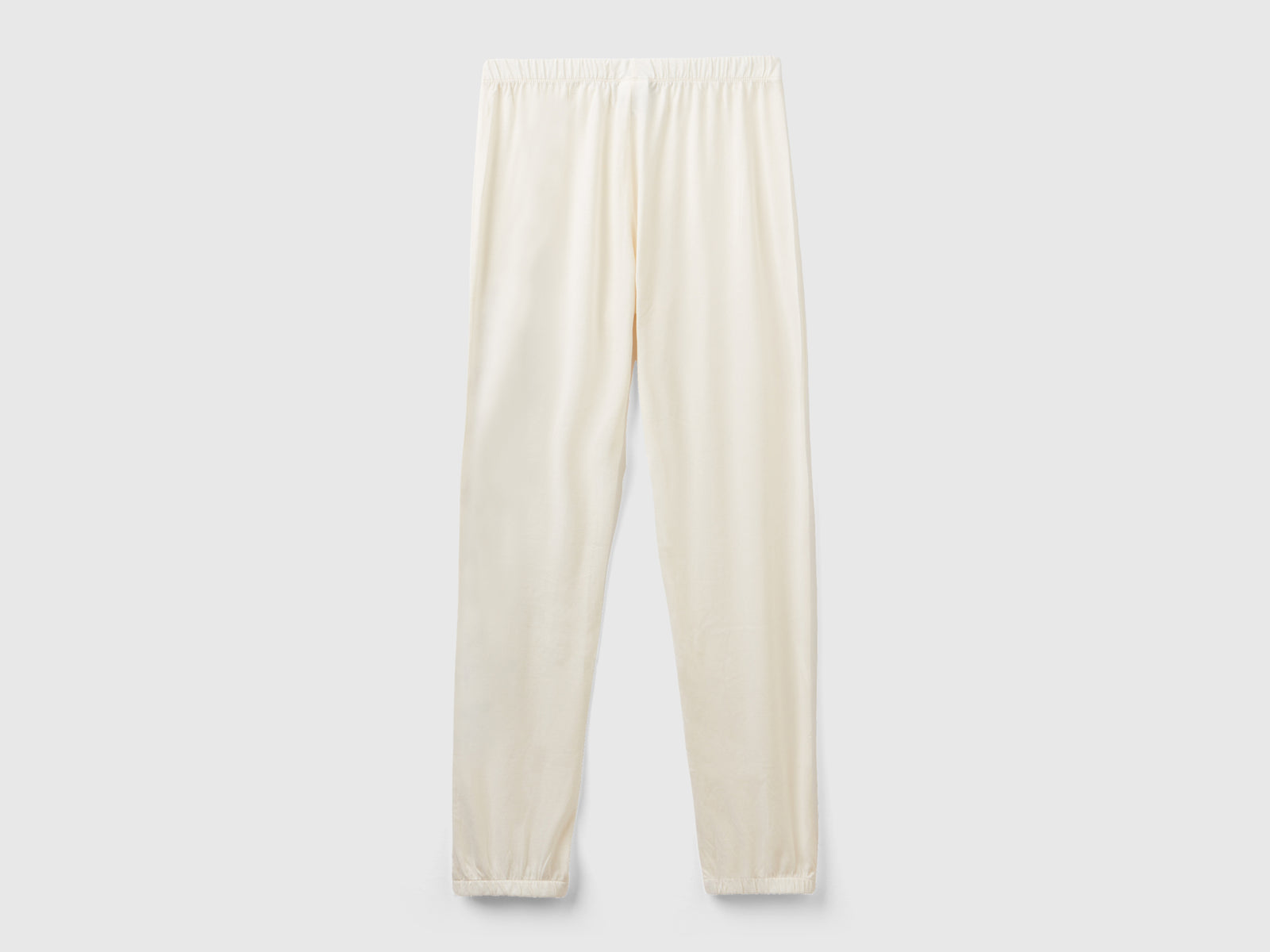 Pantaloni Disney in misto viscosa da donna bianco panna 2 | Benetton Outlet