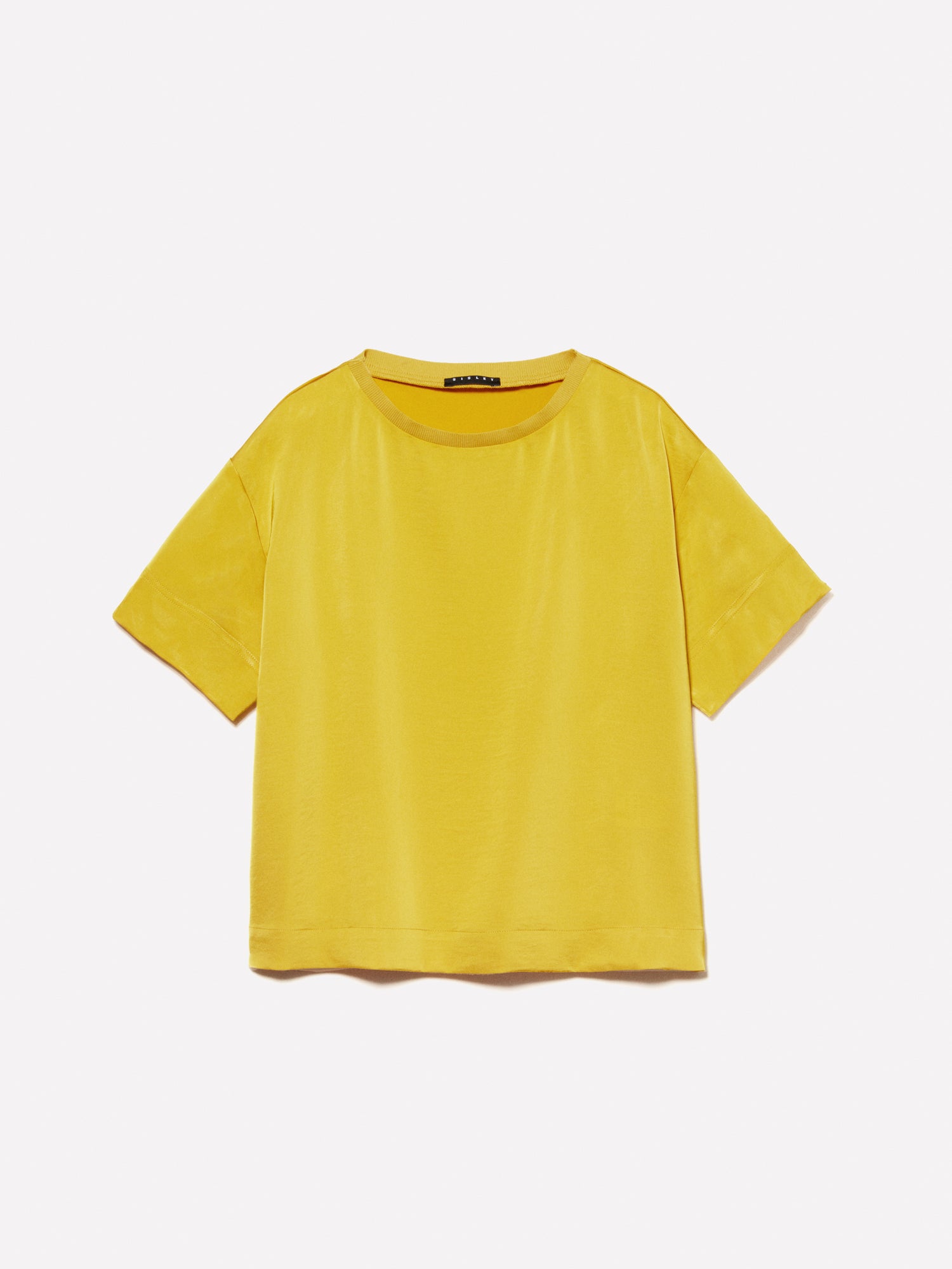 Blusa a maniche corte da donna senape | Sisley Outlet