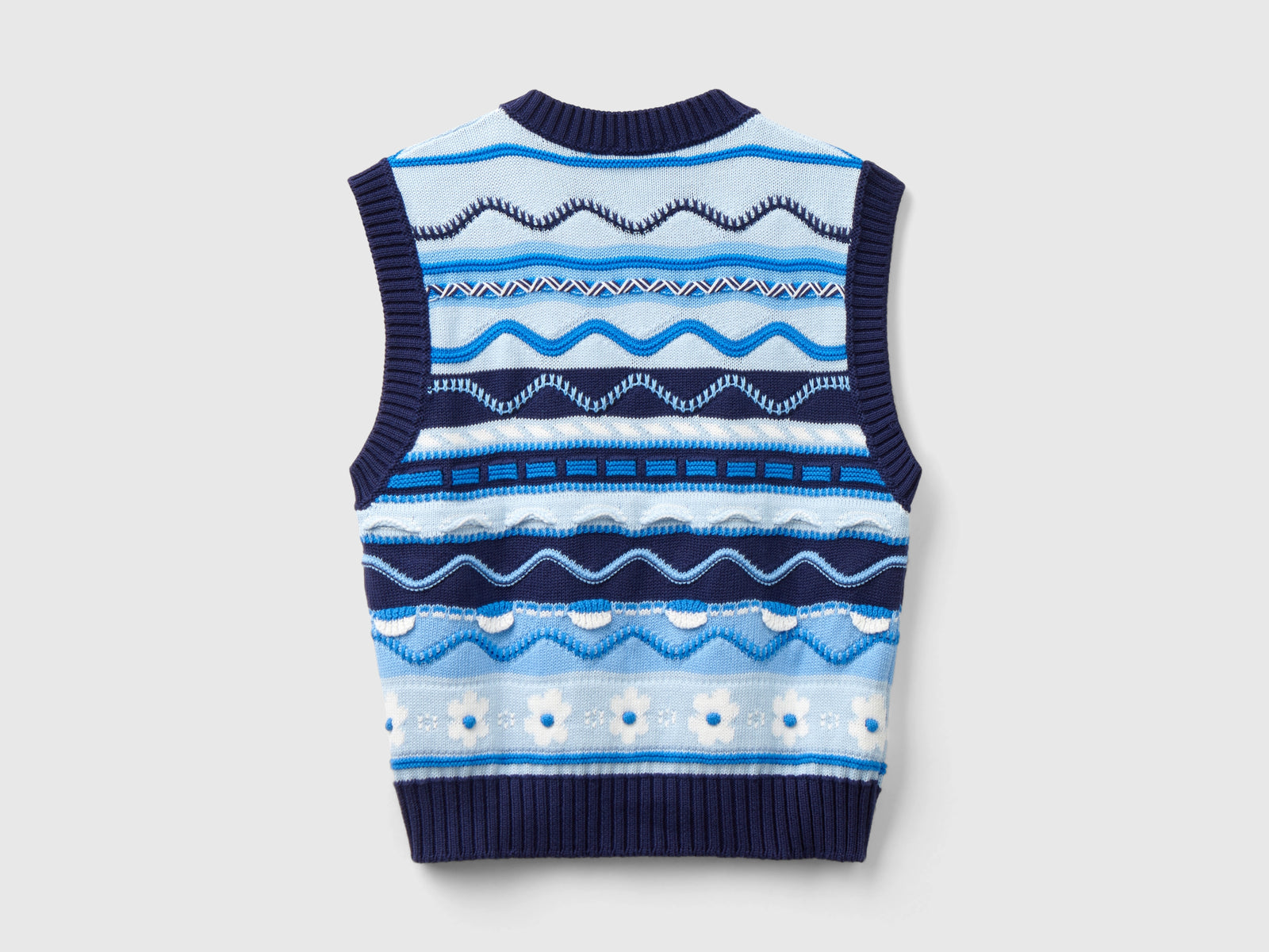 Gilet cropped 100% cotone da donna multi-color 2 | Benetton Outlet