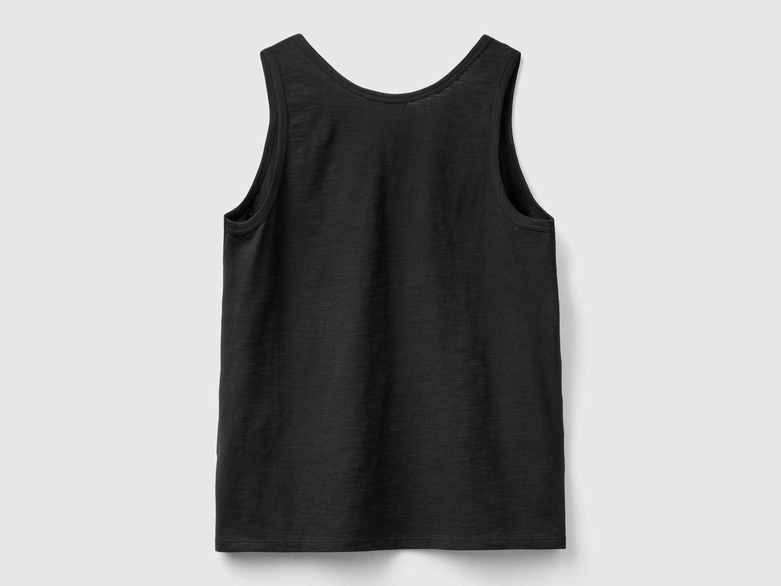 Canotta in cotone leggero da donna nero 2 | Benetton Outlet