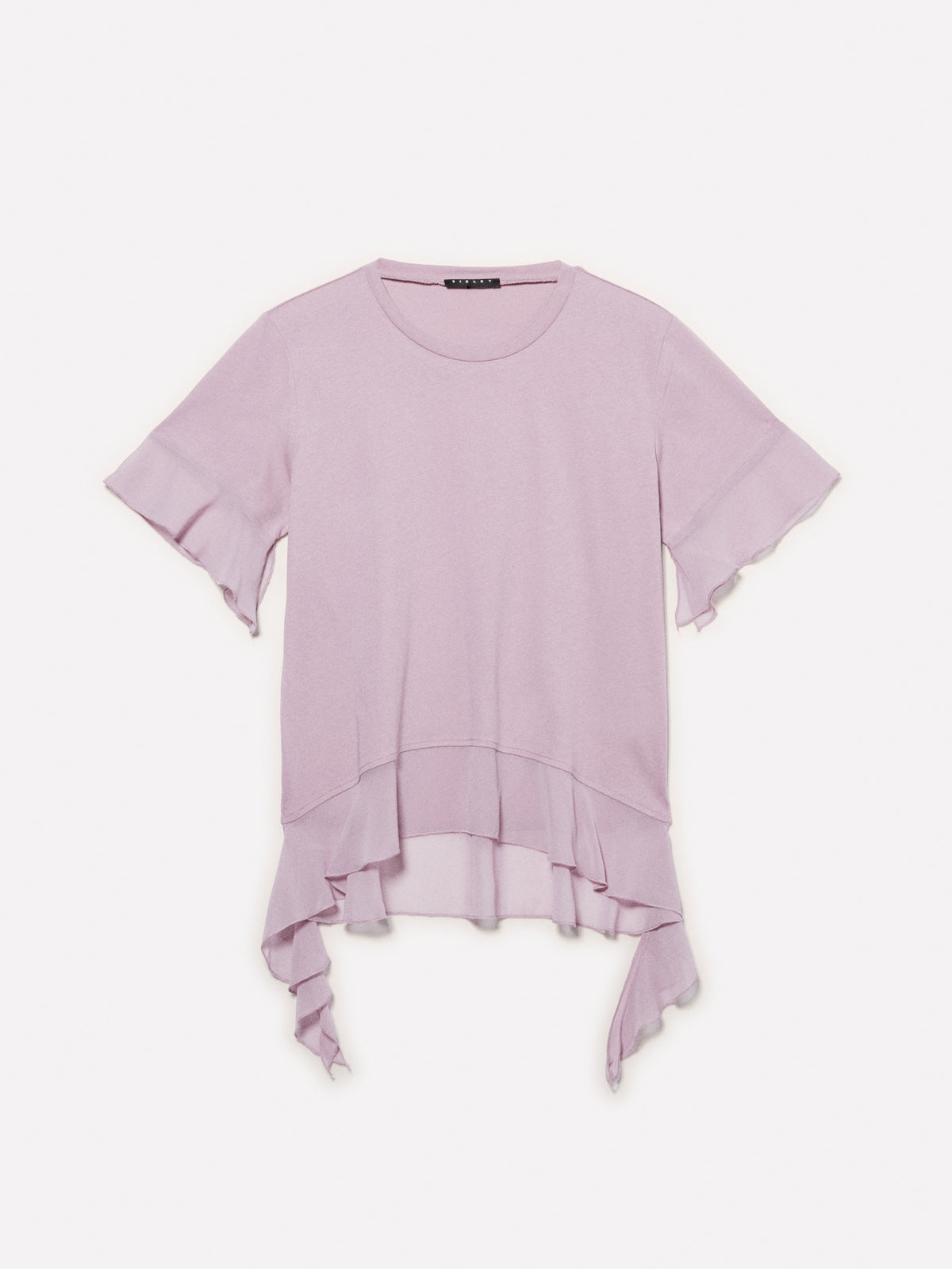 T-shirt rosa con rouches