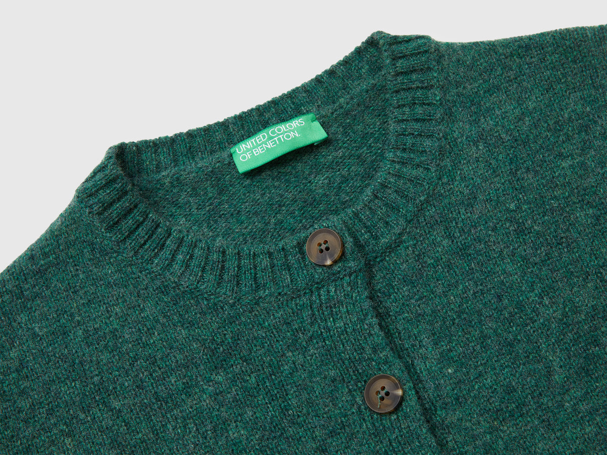 Cardigan in pura lana Shetland