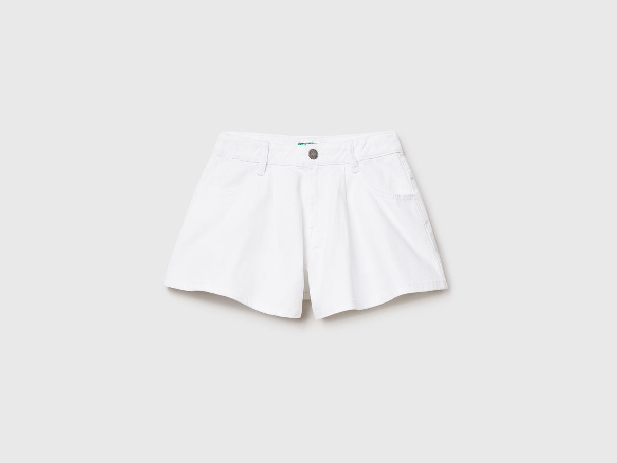 Pantaloncini corti in cotone elasticizzato