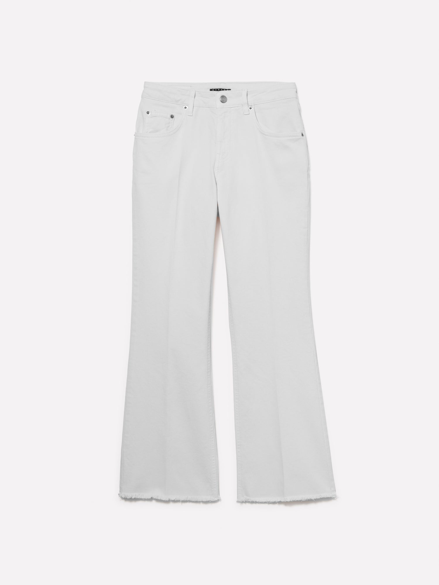 Jeans color flare fit da donna bianco panna | Sisley Outlet