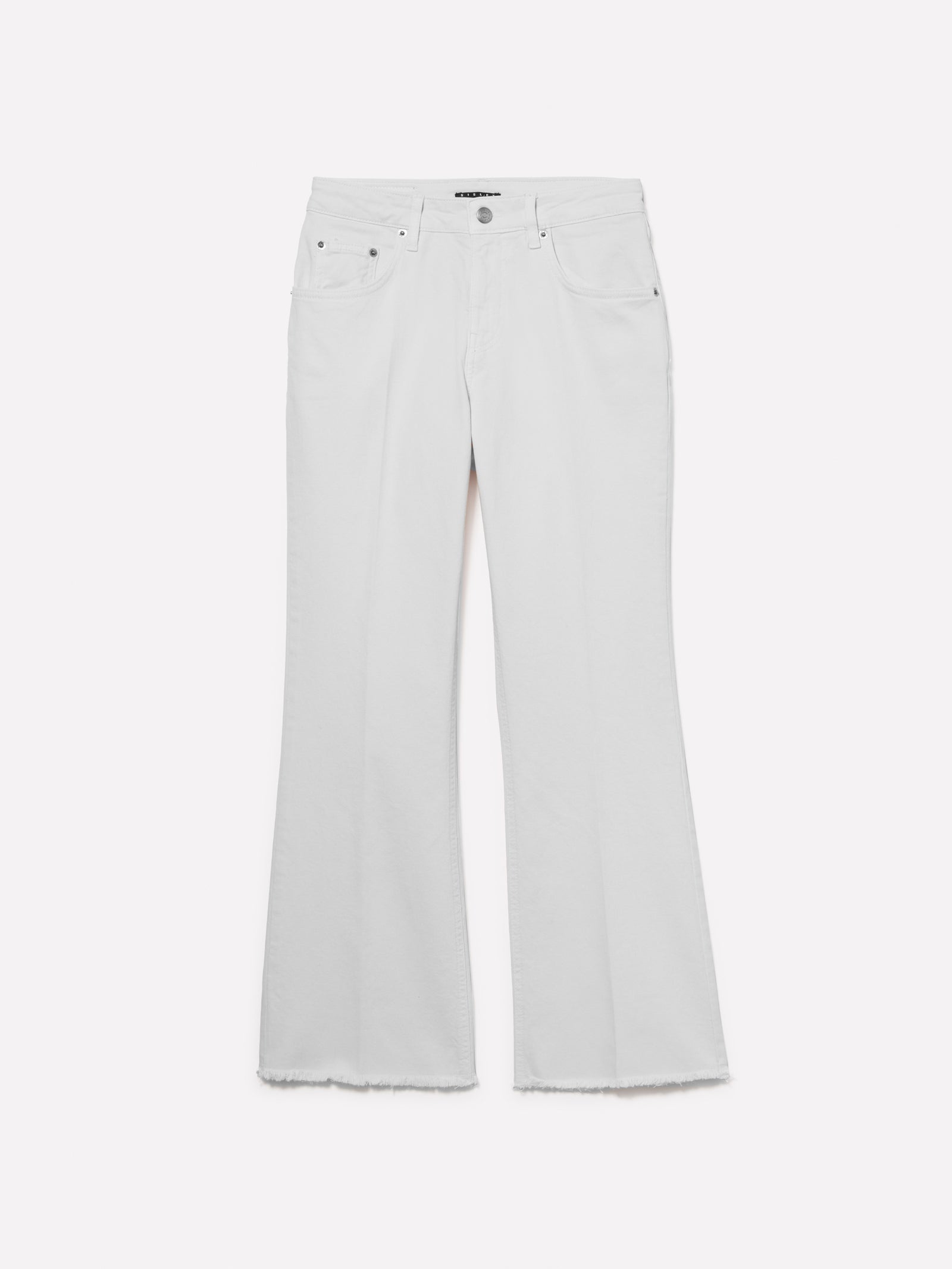Vaqueros acampanados da donna bianco panna | Sisley Outlet