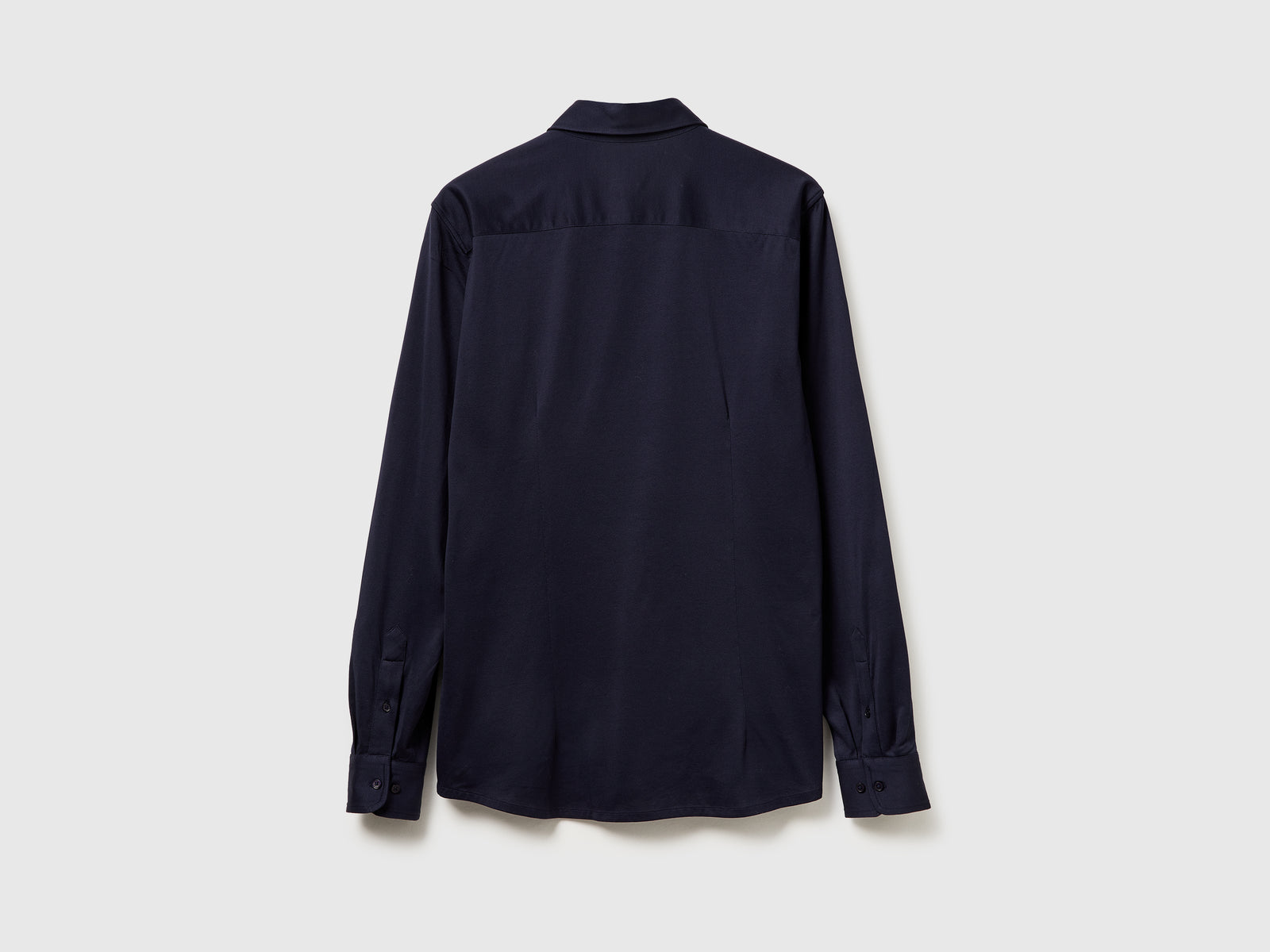 Camicia slim fit da uomo blu scuro 2 | Benetton Outlet