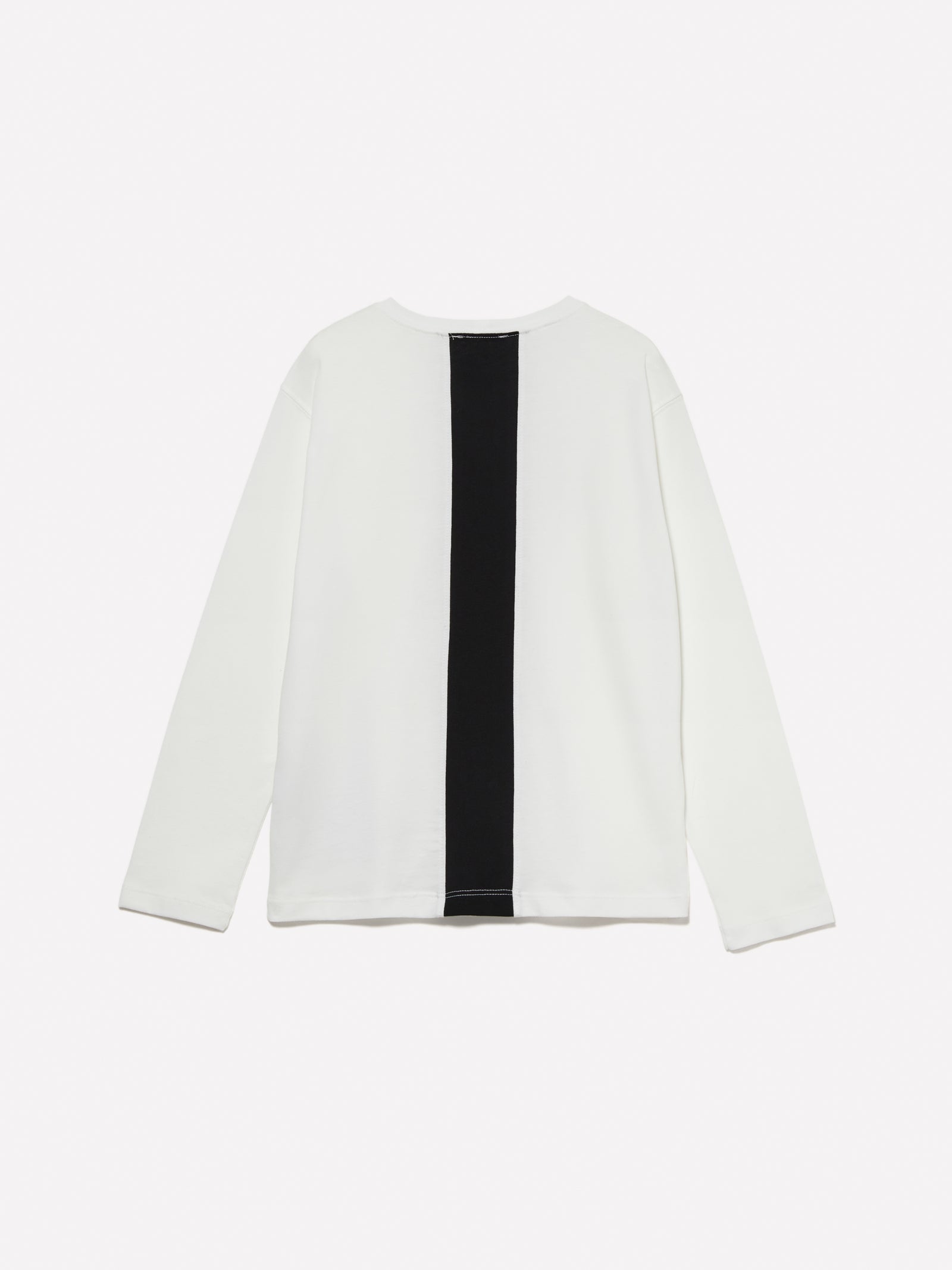 T-shirt 100% cotone bio con banda da bambino bianco 2 | Sisley young Outlet