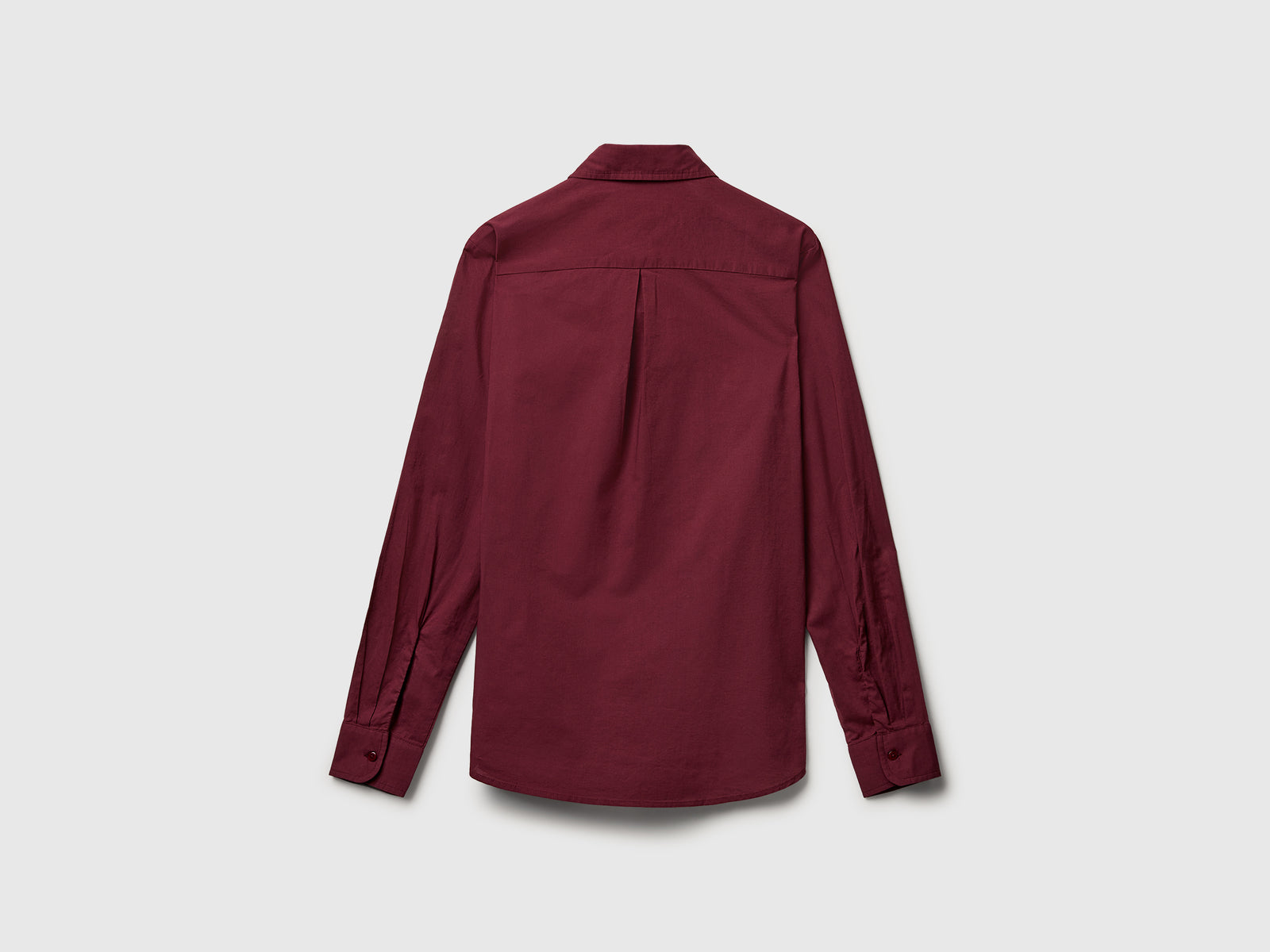 Camicia regular fit in cotone leggero da donna prugna 2 | Benetton Outlet
