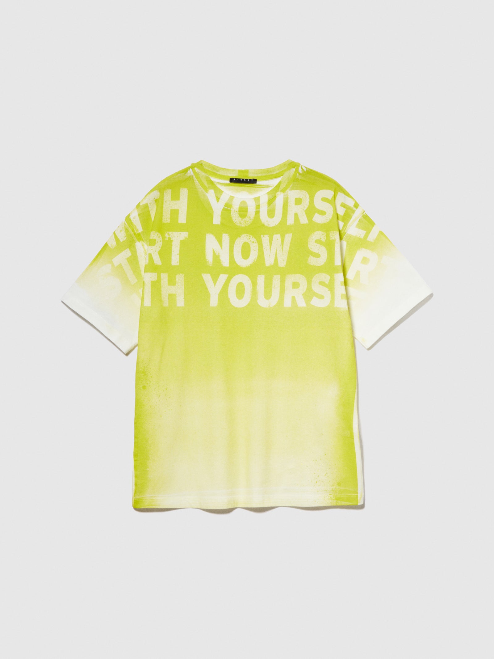 T-shirt effetto sfumato da bambino bianco panna | Sisley young Outlet