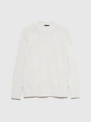 Maglia lavorata con quadri