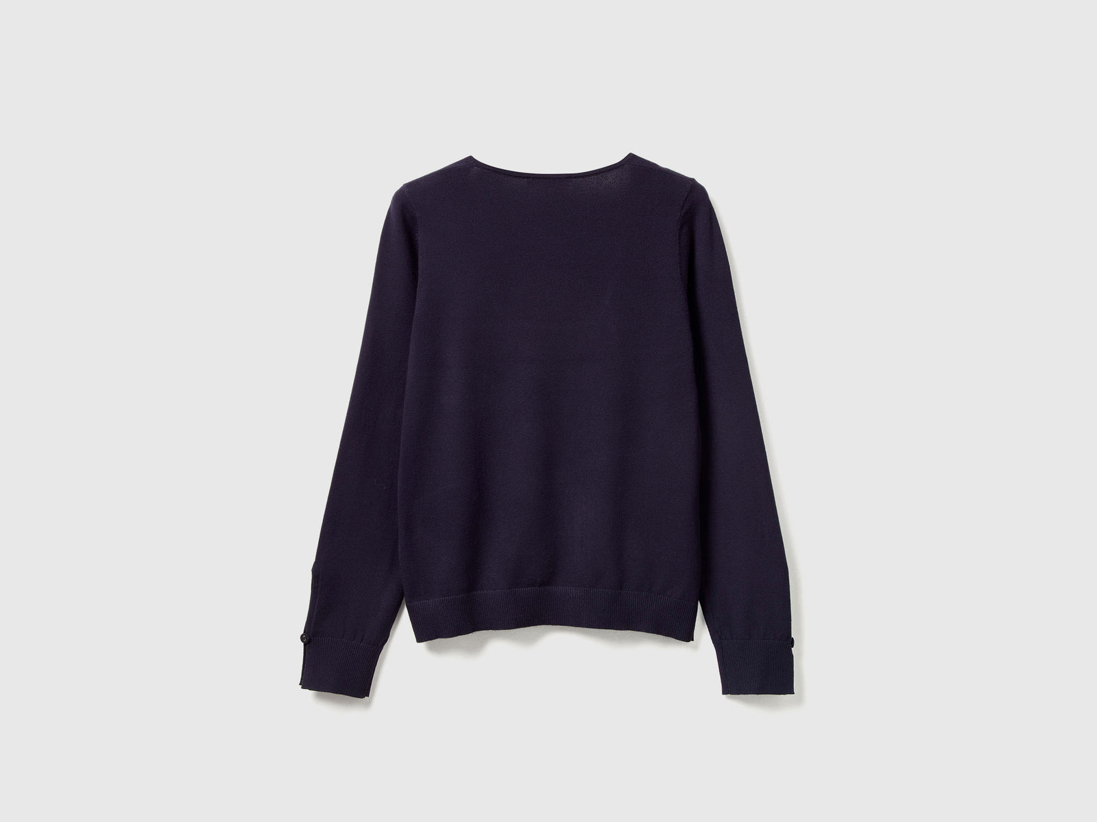 Maglia con scollo quadrato da donna blu scuro 2 | Benetton Outlet