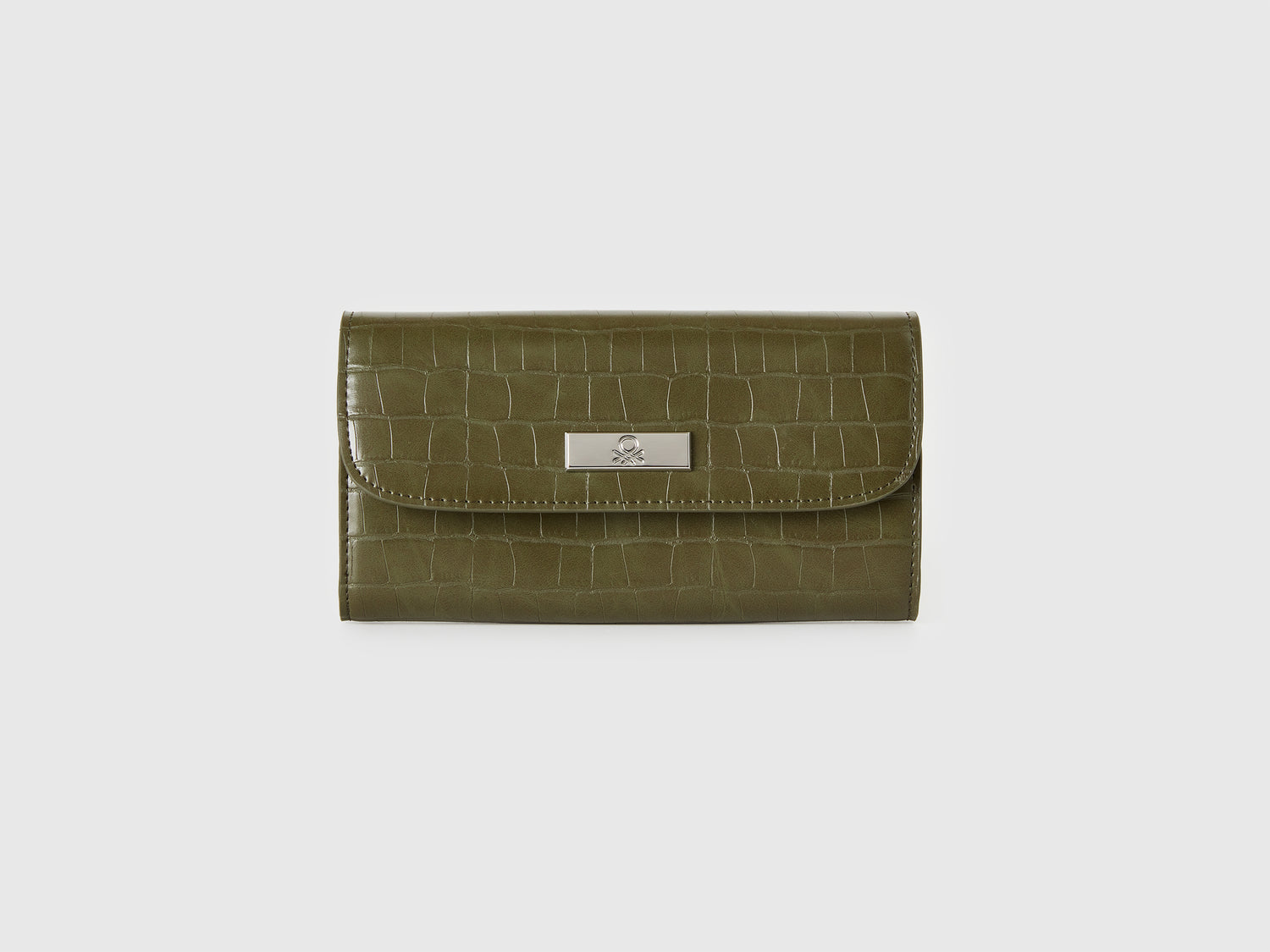 Portafoglio con stampa cocco da donna verde militare | Benetton Outlet