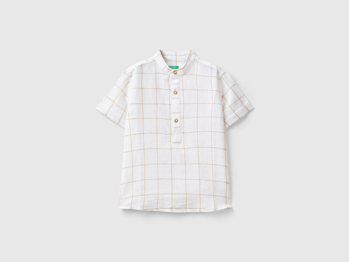 Camicia alla coreana a quadri