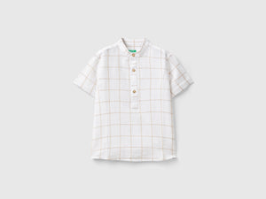 Camicia alla coreana a quadri
