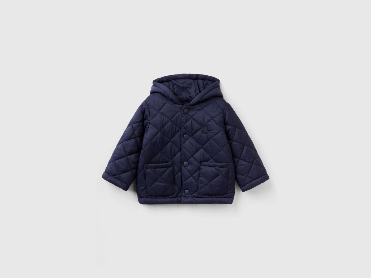 Quilted jacket with hood
