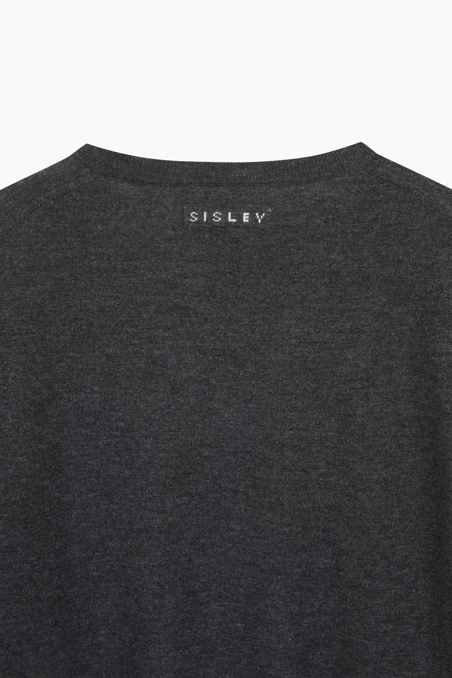 Maglia 100% lana con scollo a V da donna grigio scuro 4 | Sisley Outlet
