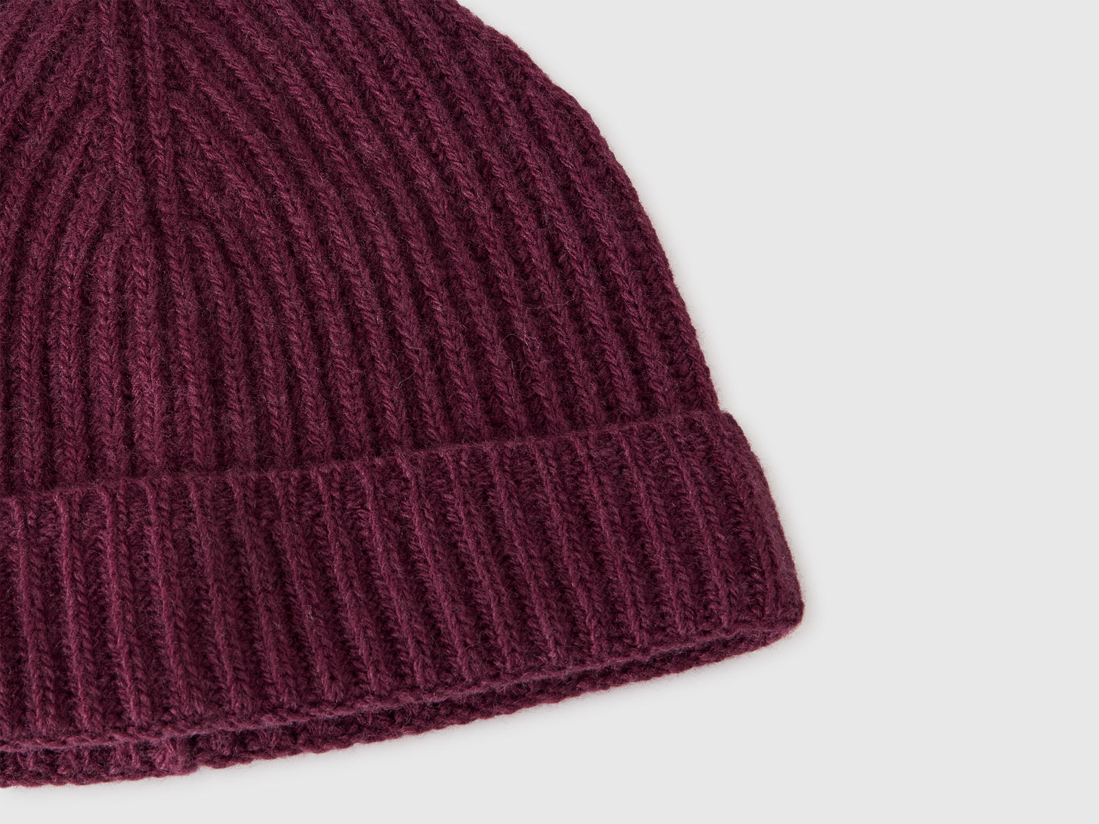 Berretto in pura lana vergine da uomo bordeaux 3 | Benetton Outlet