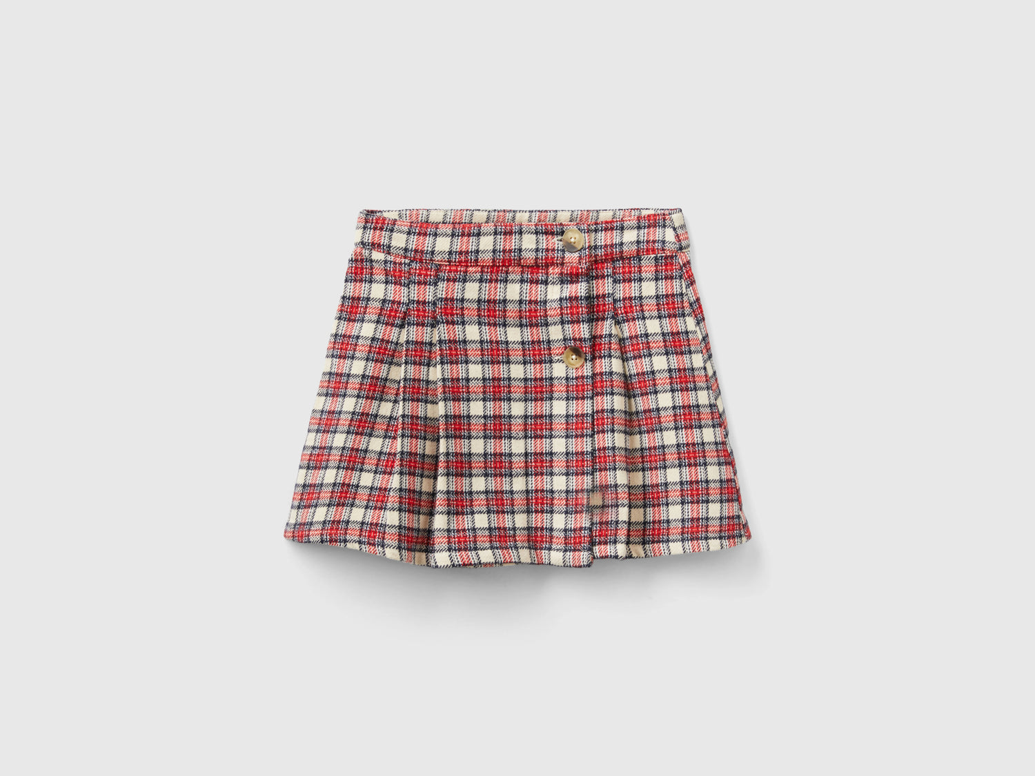 Minigonna a quadri da bambina multi-color | Benetton Outlet