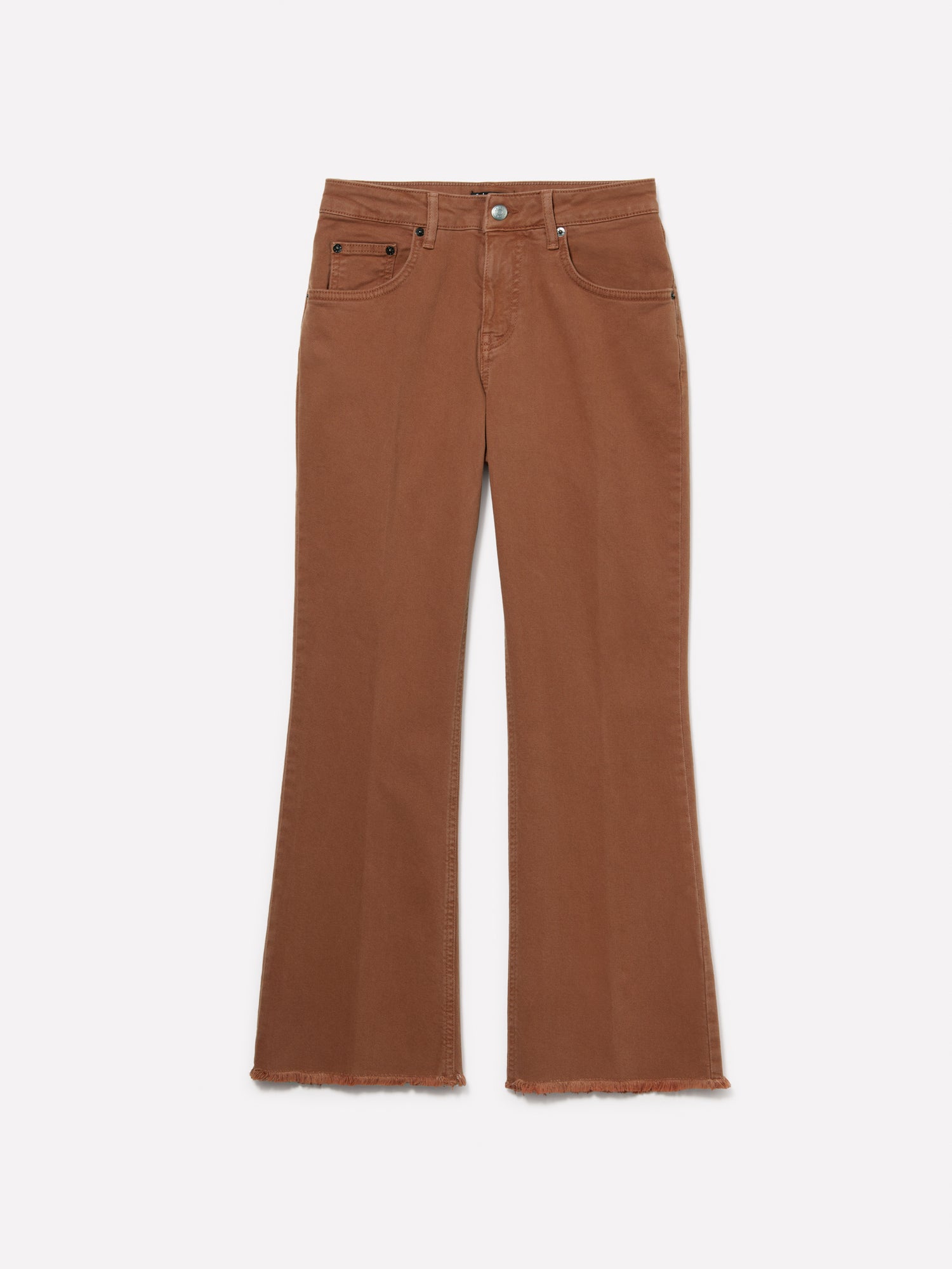 Jeans color flare fit da donna cammello | Sisley Outlet