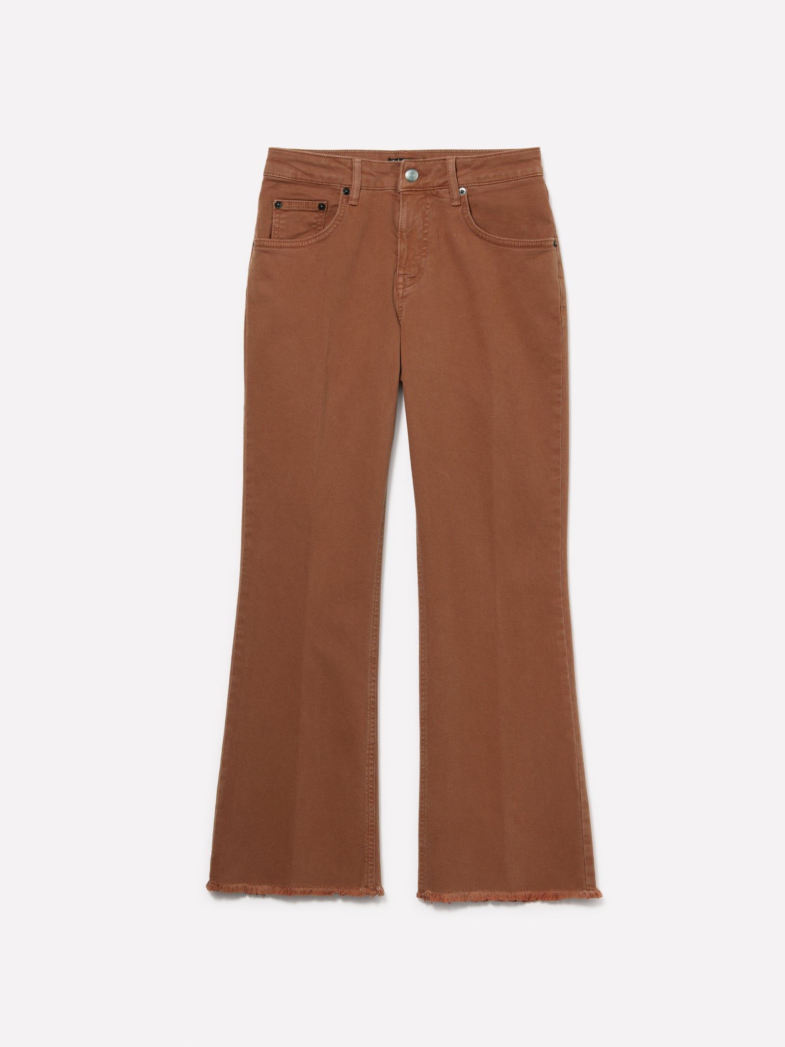 Jeans color flare fit da donna cammello | Sisley Outlet