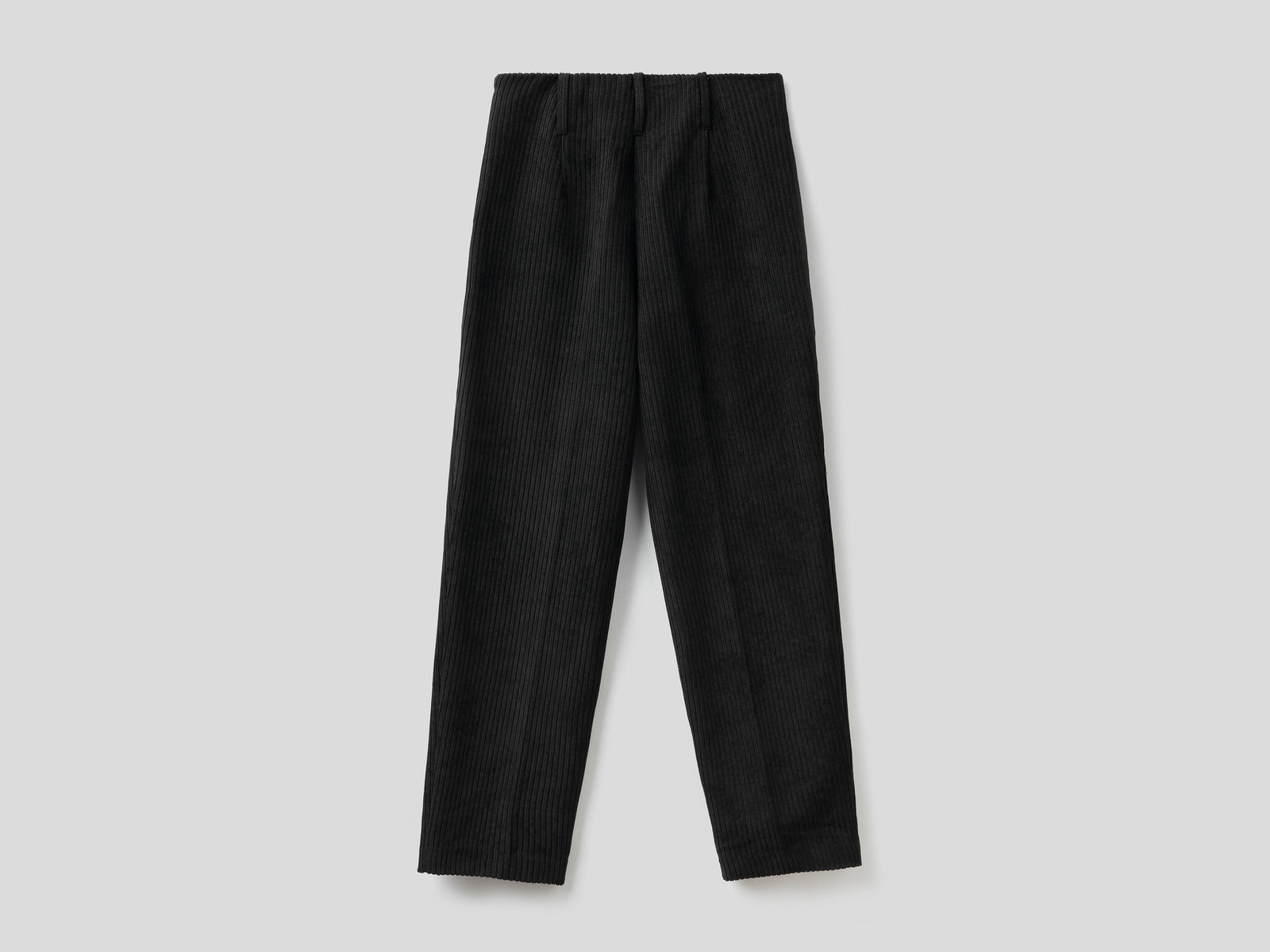 Pantaloni in velluto a costine da donna nero 2 | Benetton Outlet