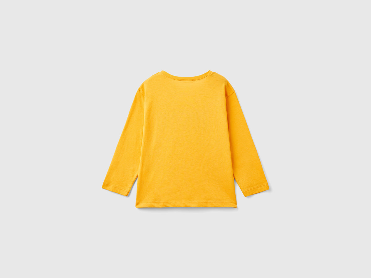 T-shirt manica lunga in cotone bio