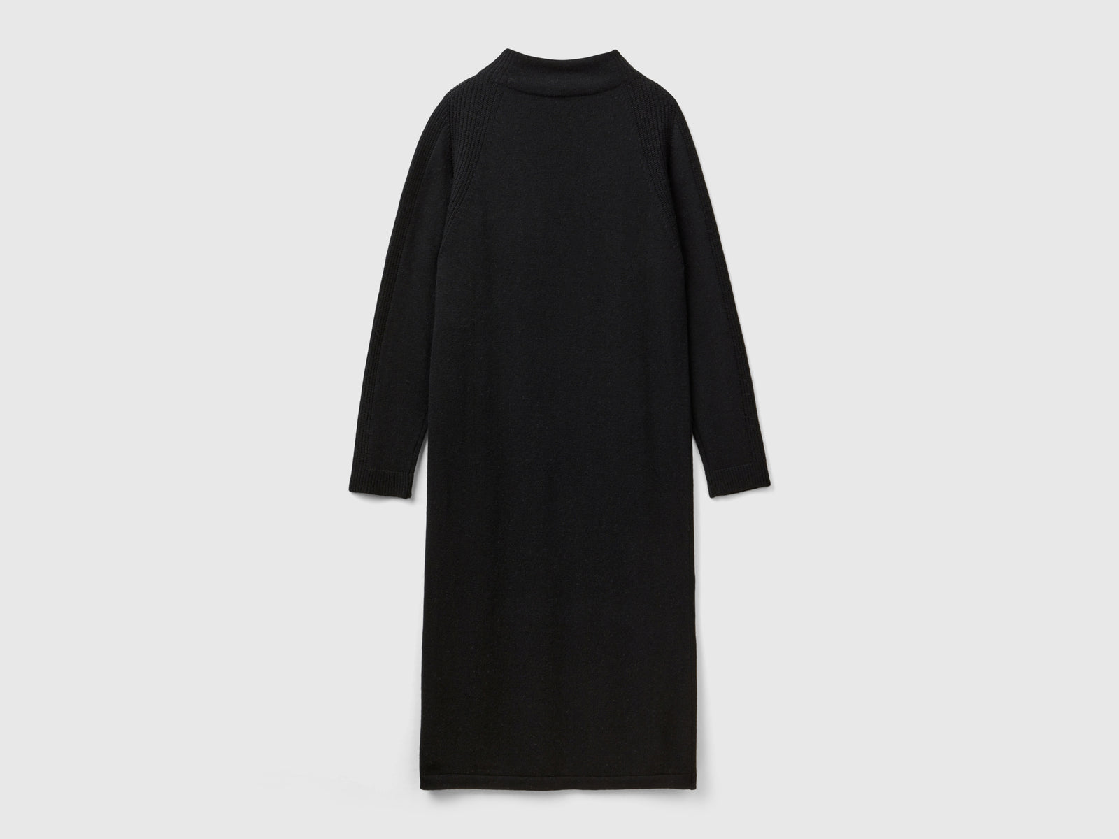 Vestito midi in misto cashmere da donna nero 2 | Benetton Outlet