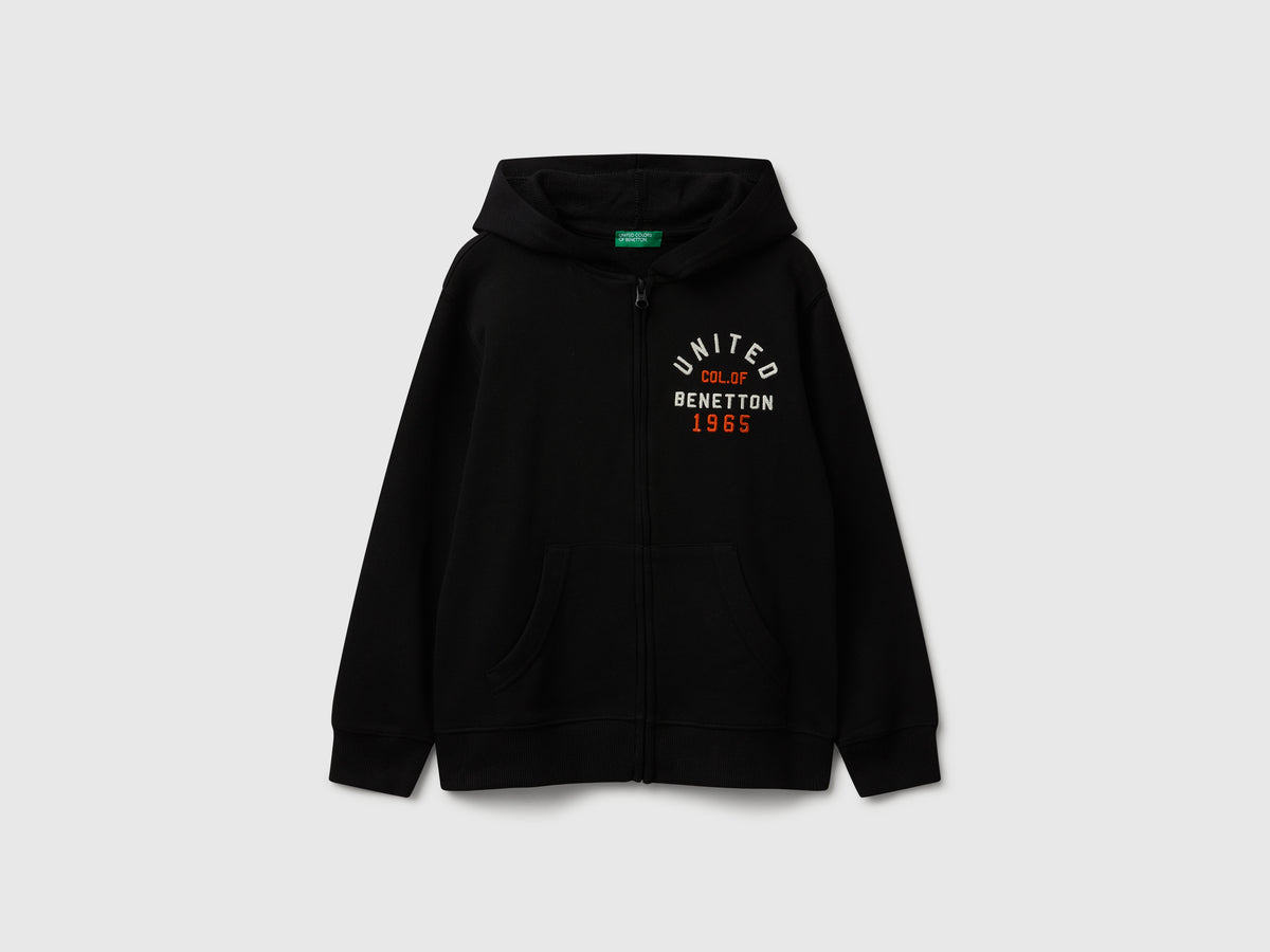 Felpa con zip e cappuccio