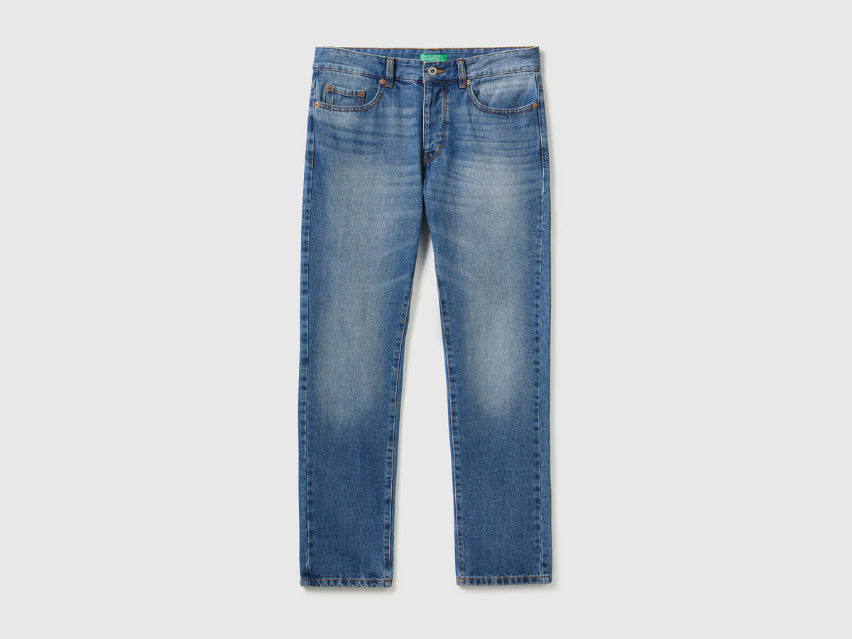 Jeans straight leg 100% cotone