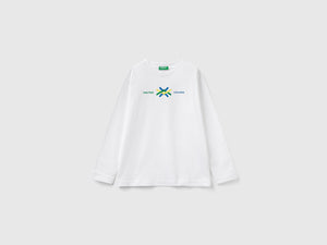 T-shirt manica lunga in cotone bio