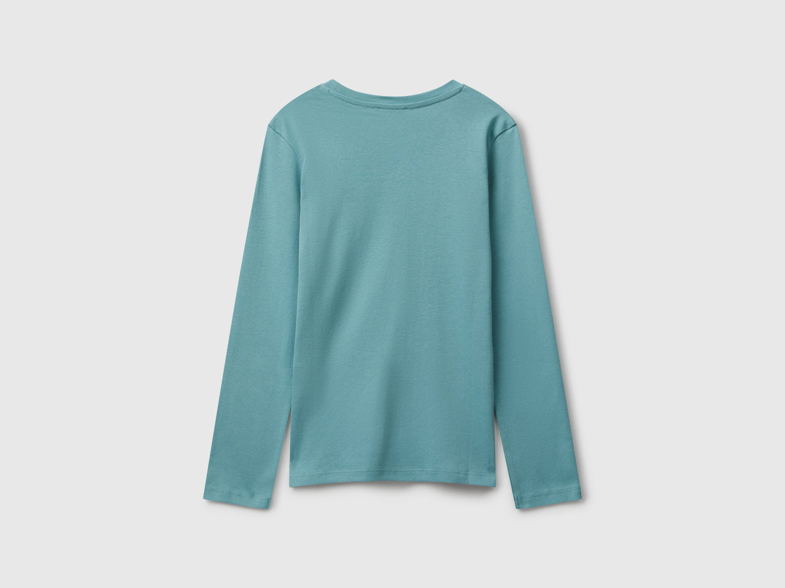 Maglietta con stampa glitter da bambina celeste 2 | Benetton Outlet